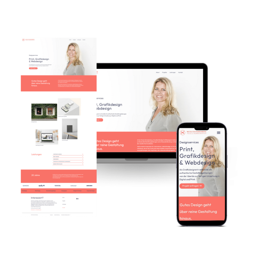 nicole schnakenberg website mockup portfolio