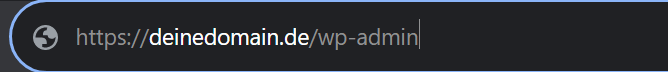 wordpress login adressleite